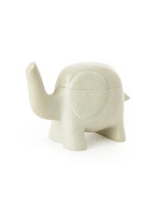 African Modern Soapstone Elephant Treasure Box