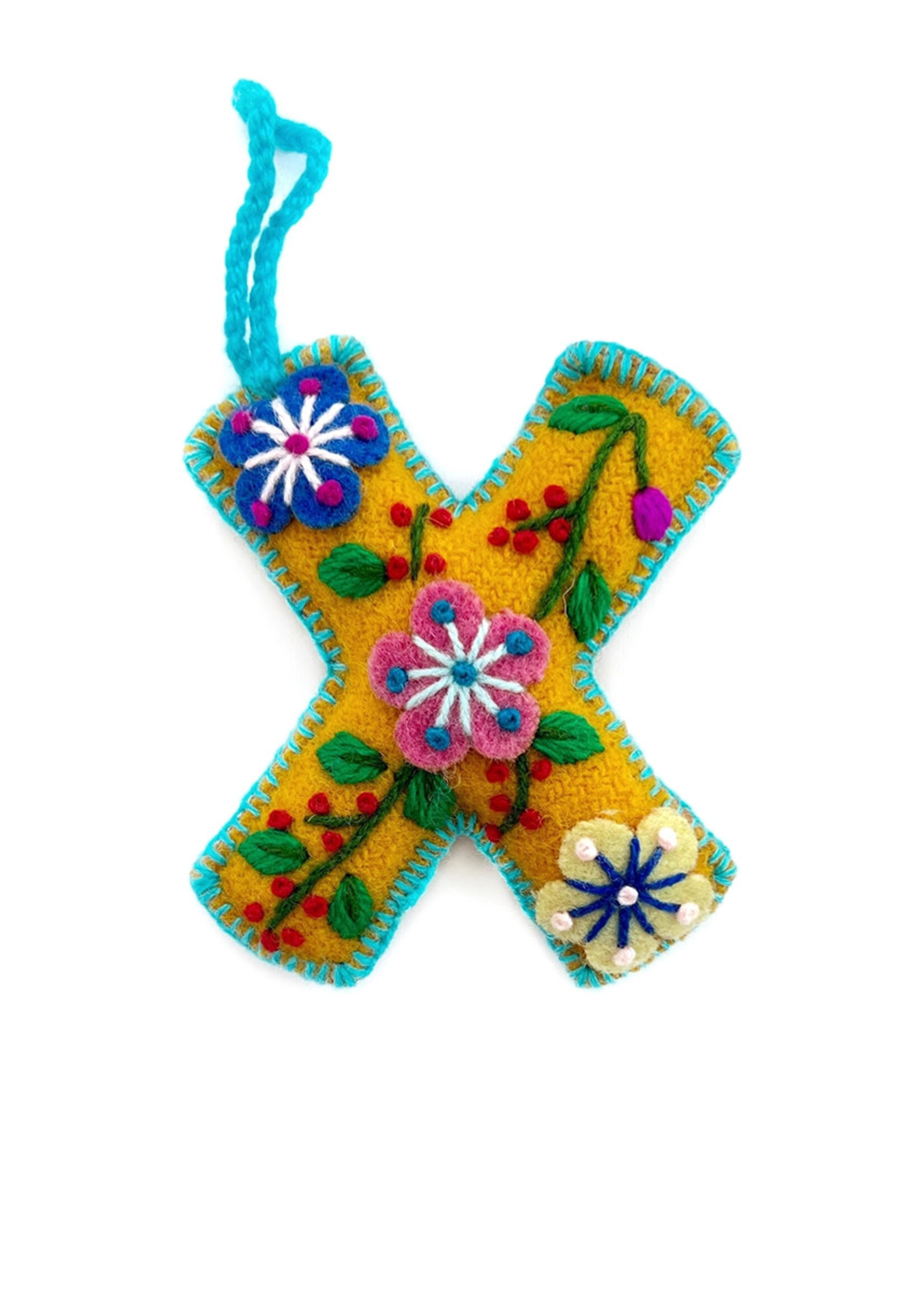 Ornaments 4 Orphans FINAL SALE - Letter X Ornament