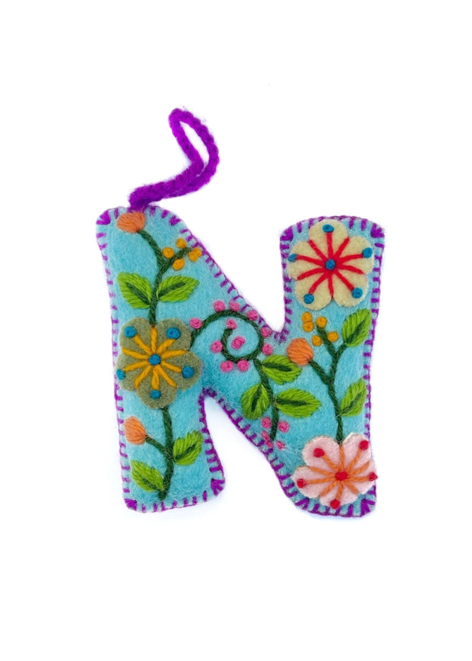 Ornaments 4 Orphans FINAL SALE - Letter N Ornament