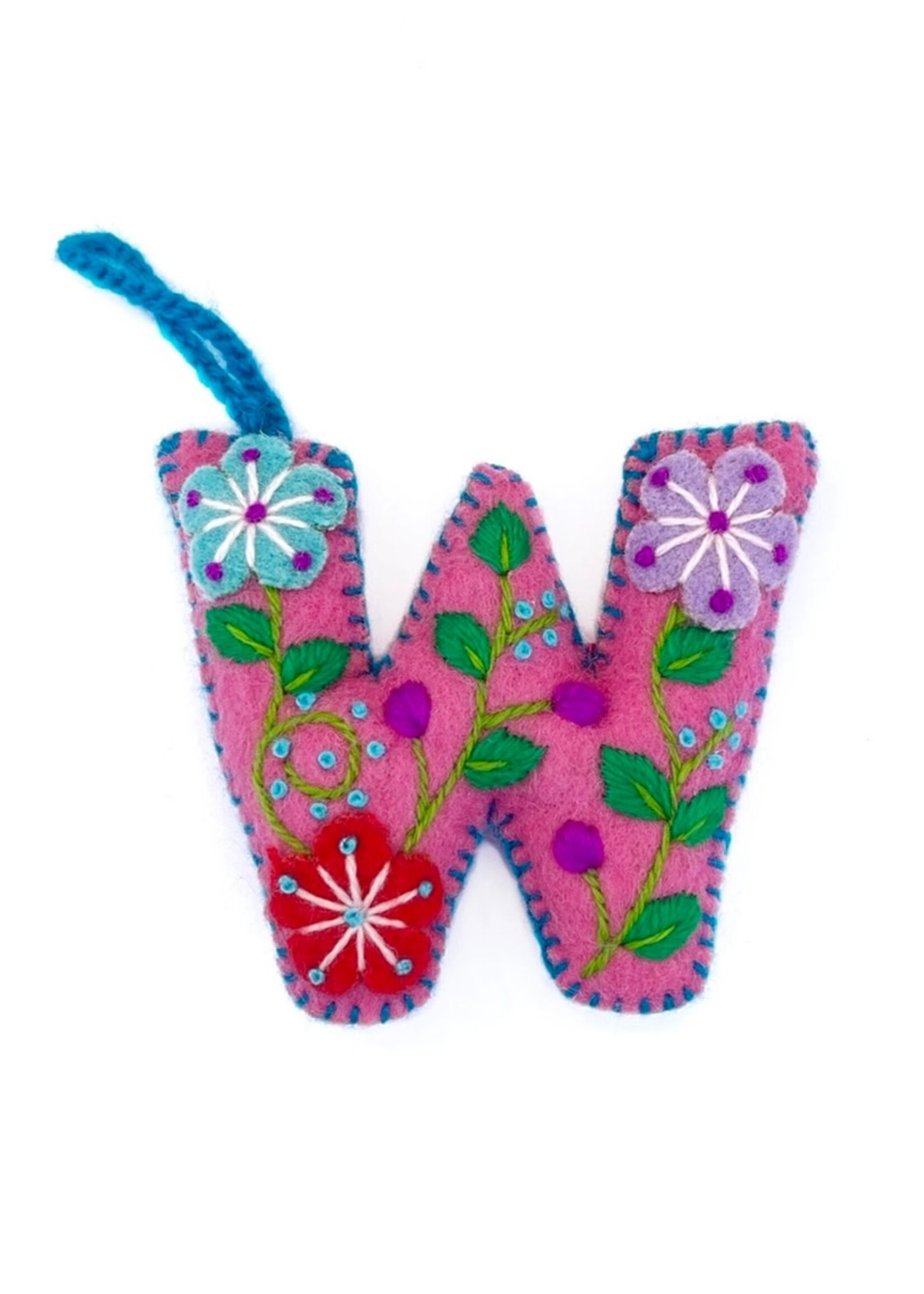 Ornaments 4 Orphans FINAL SALE - Letter W Ornament
