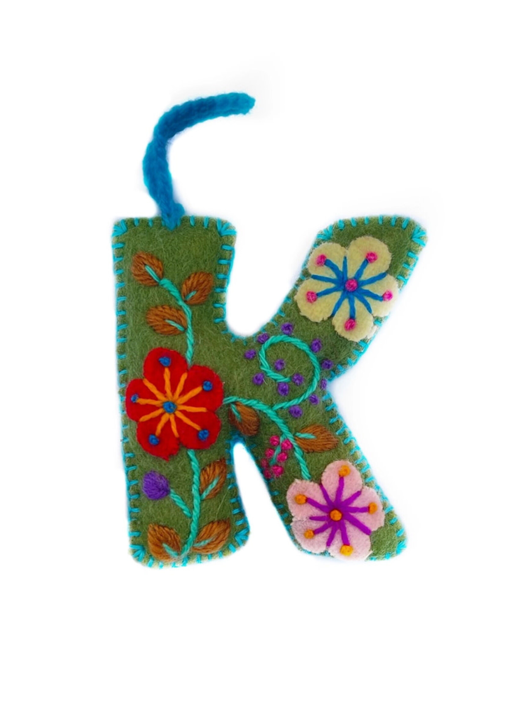 Global Goods Partners Letter K Ornament