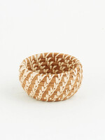 Mayan Hands 2.5" Miniature Pine Needle Basket