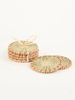 Mayan Hands Wild Grass and Pine Needle Coasters - Set of 4