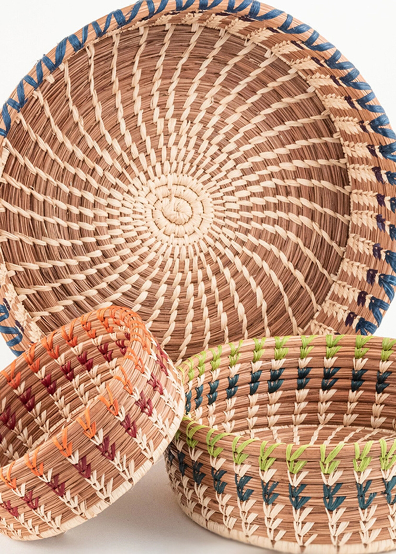 Mayan Hands Large 9" Marisol Basket