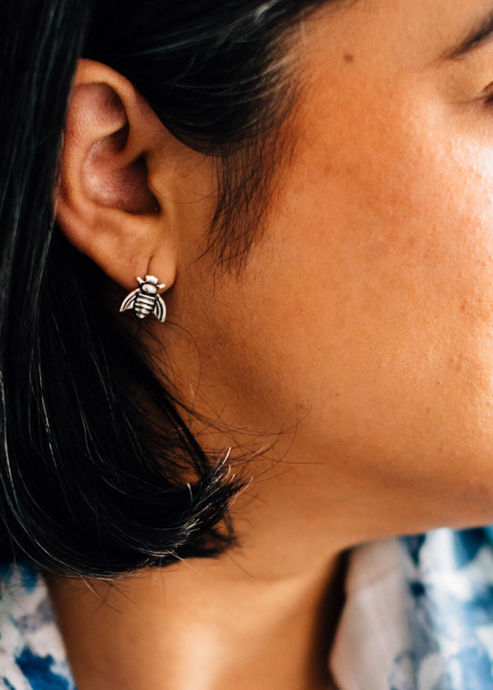 Ten Thousand Villages Bumblebee Stud Earrings
