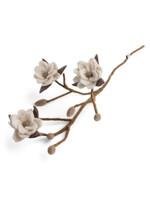 Gry and Sif Felt Branch - White Magnolia Flowers