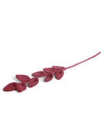 Gry and Sif Felt Branch - Sharp Red Leaves