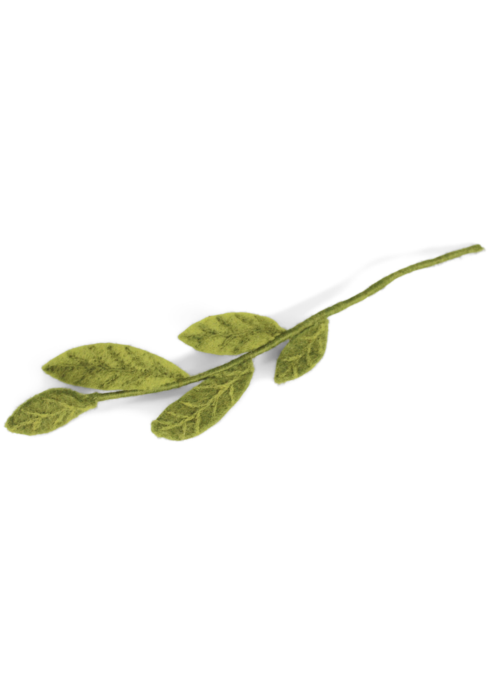 Gry and Sif Felt Branch - Mixed Green Leaves