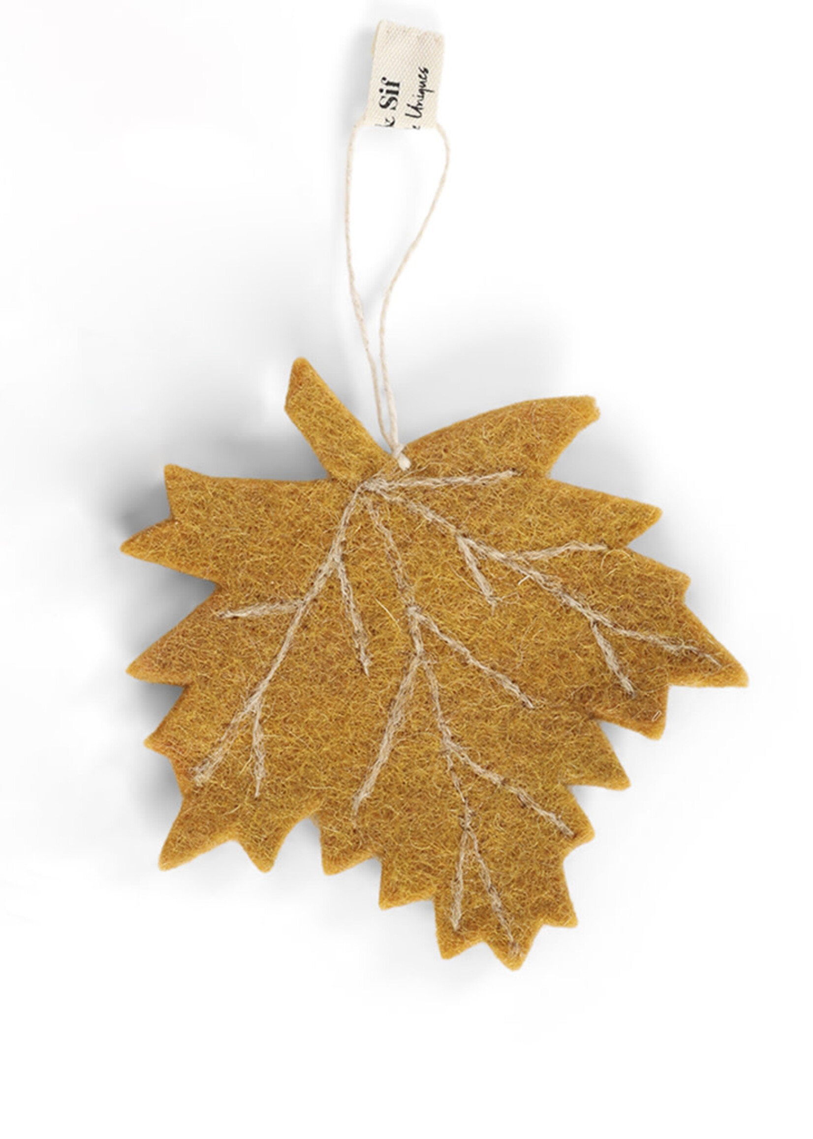 Gry and Sif Felt Maple Leaf Ornament