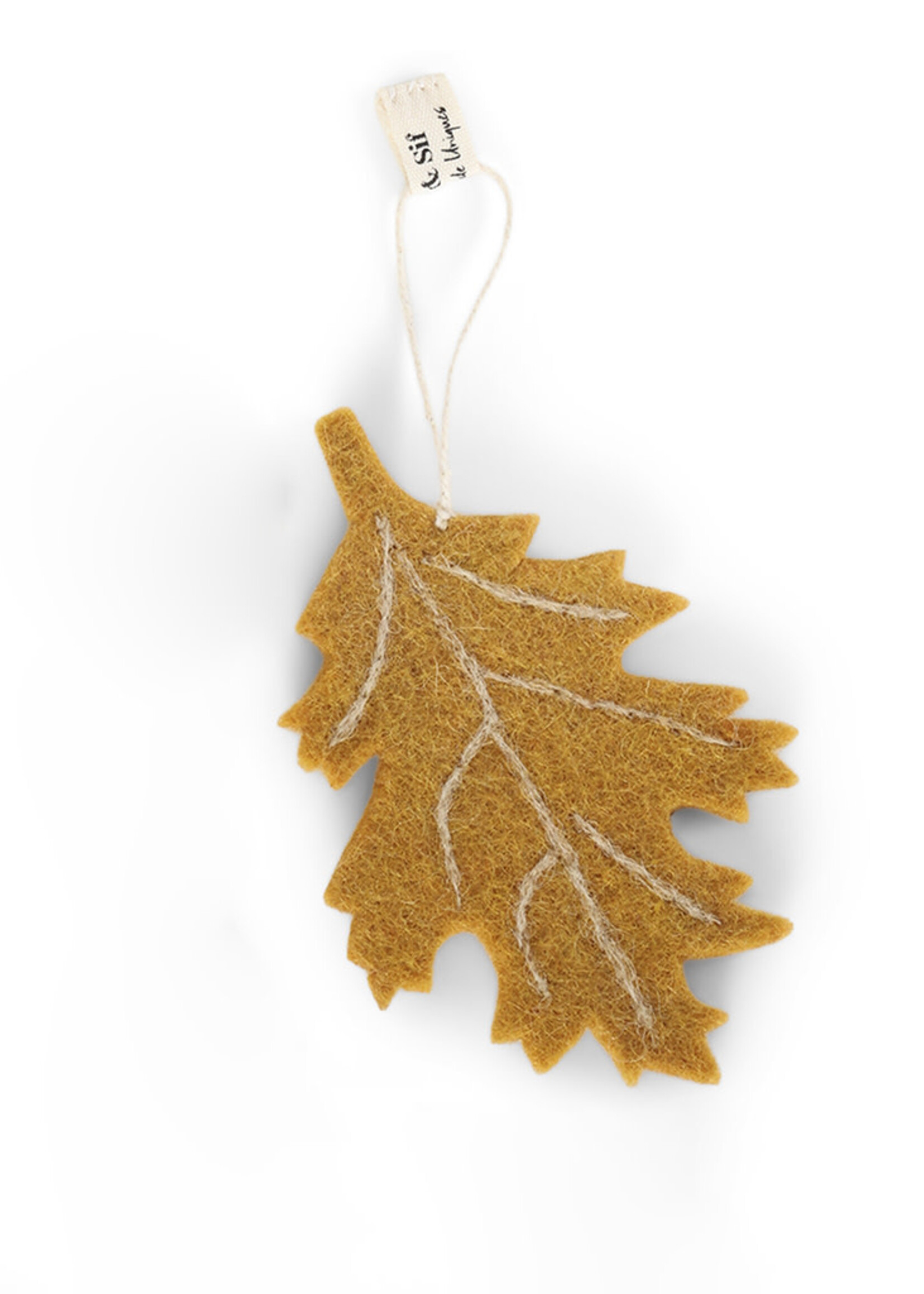 Gry and Sif Felt Birch Leaf Ornament