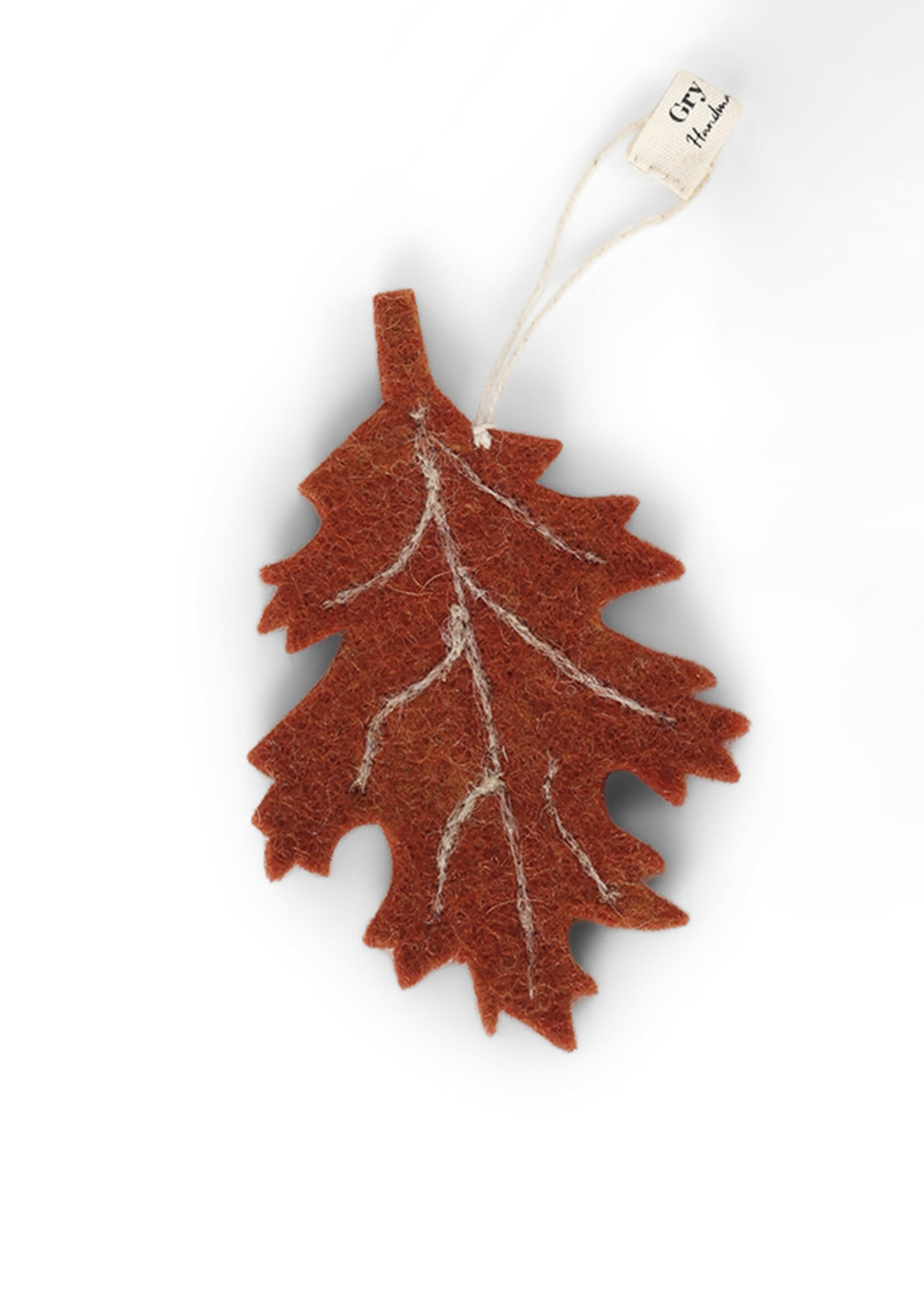 Gry and Sif Felt Birch Leaf Ornament