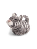 Gry and Sif Felt Grey Cat Ornament