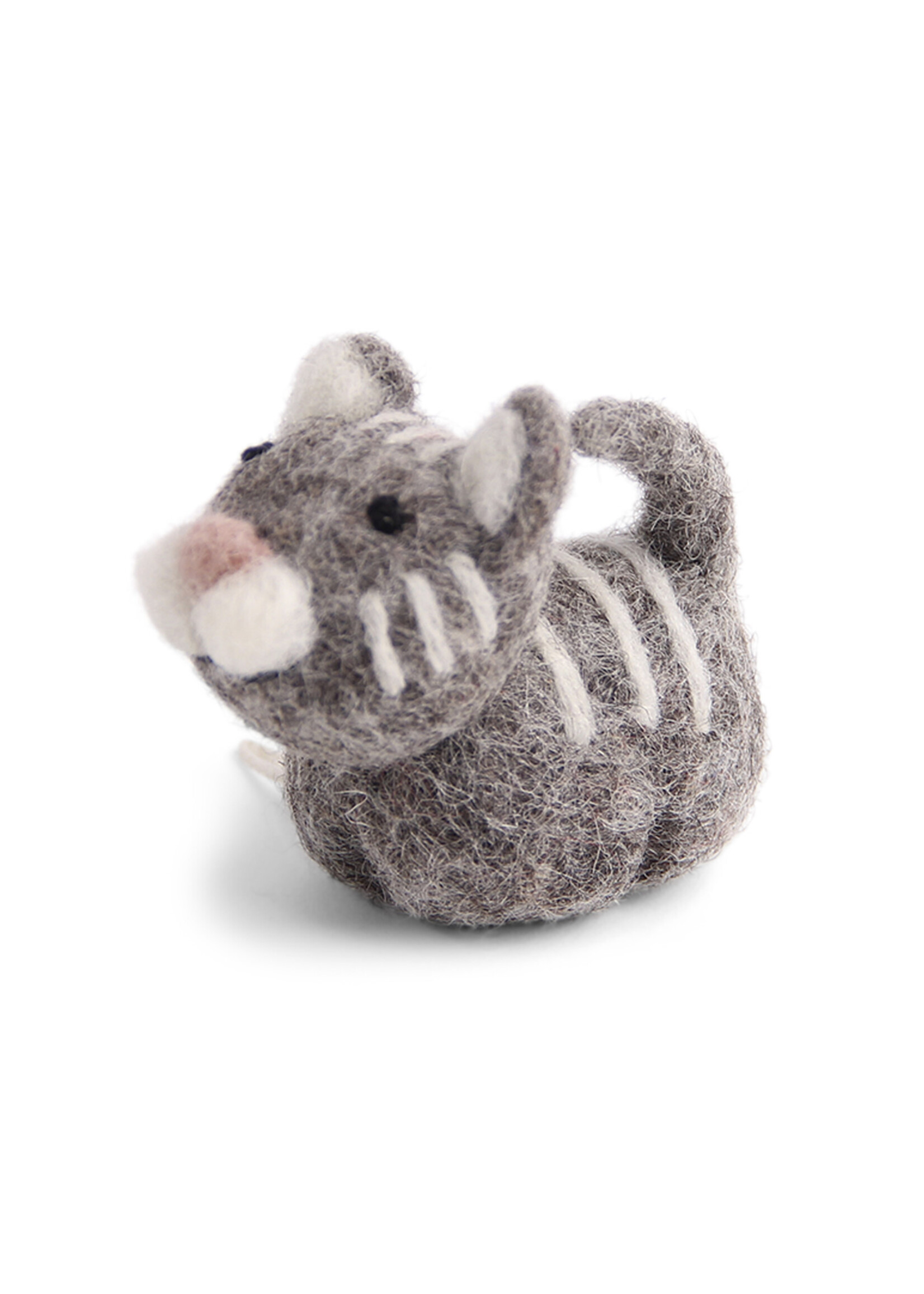 Gry and Sif Felt Grey Cat Ornament
