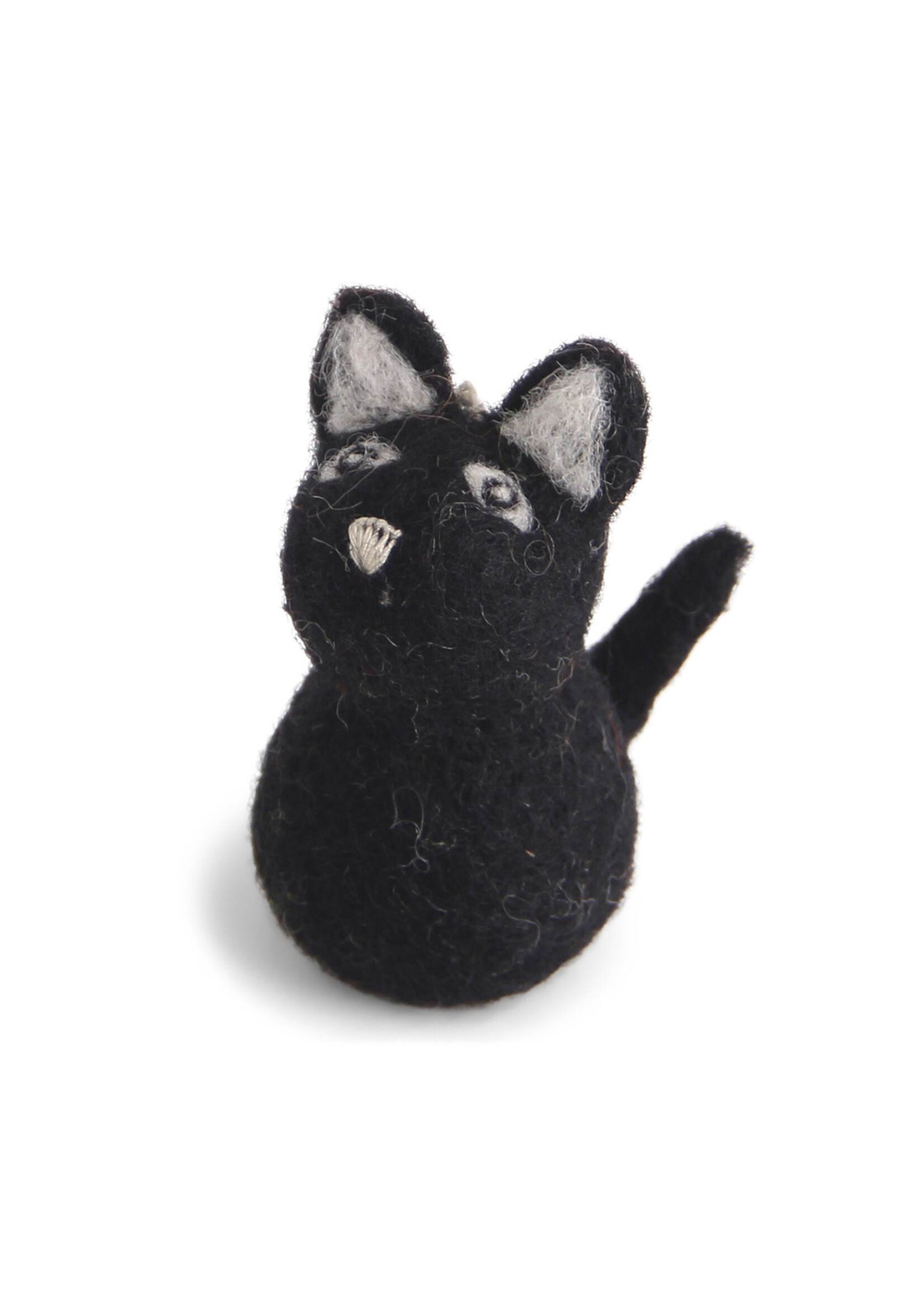 Gry and Sif Felt Black Cat Ornament