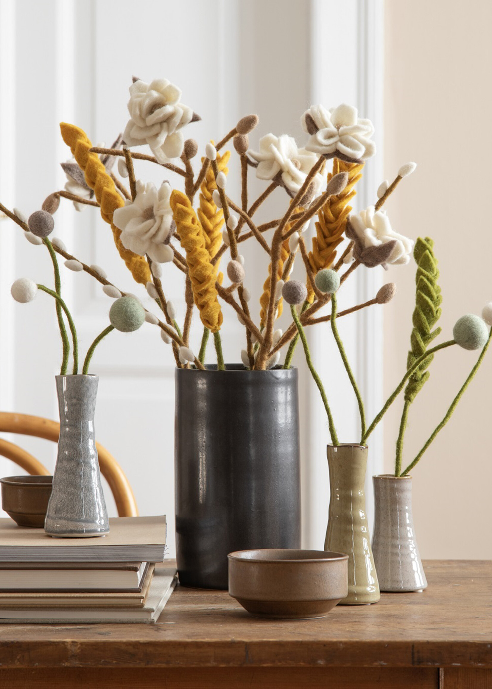 Gry and Sif Felt Branch -  Willow
