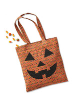 SERRV Jack-o-Lantern Kalamkari Tote Bag
