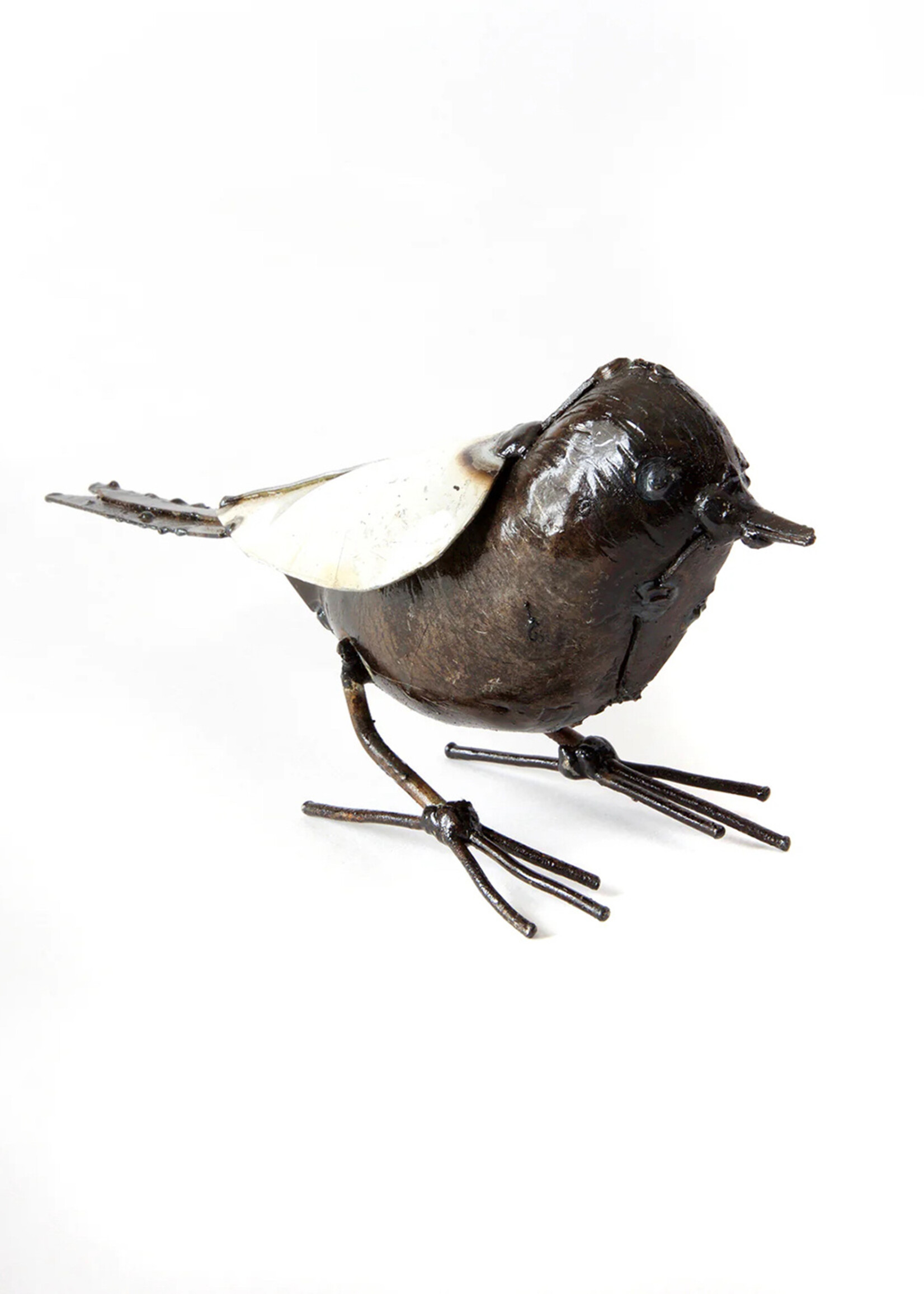 African Modern Small Bird Metal Sculpture