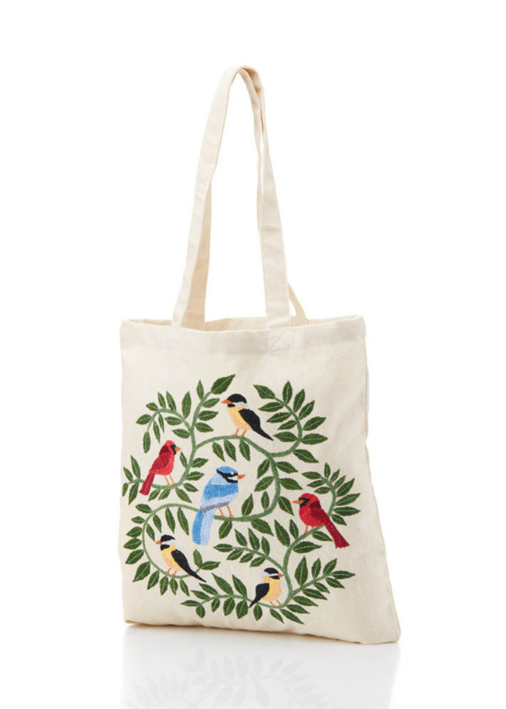 SERRV Woodland Birds Tote Bag