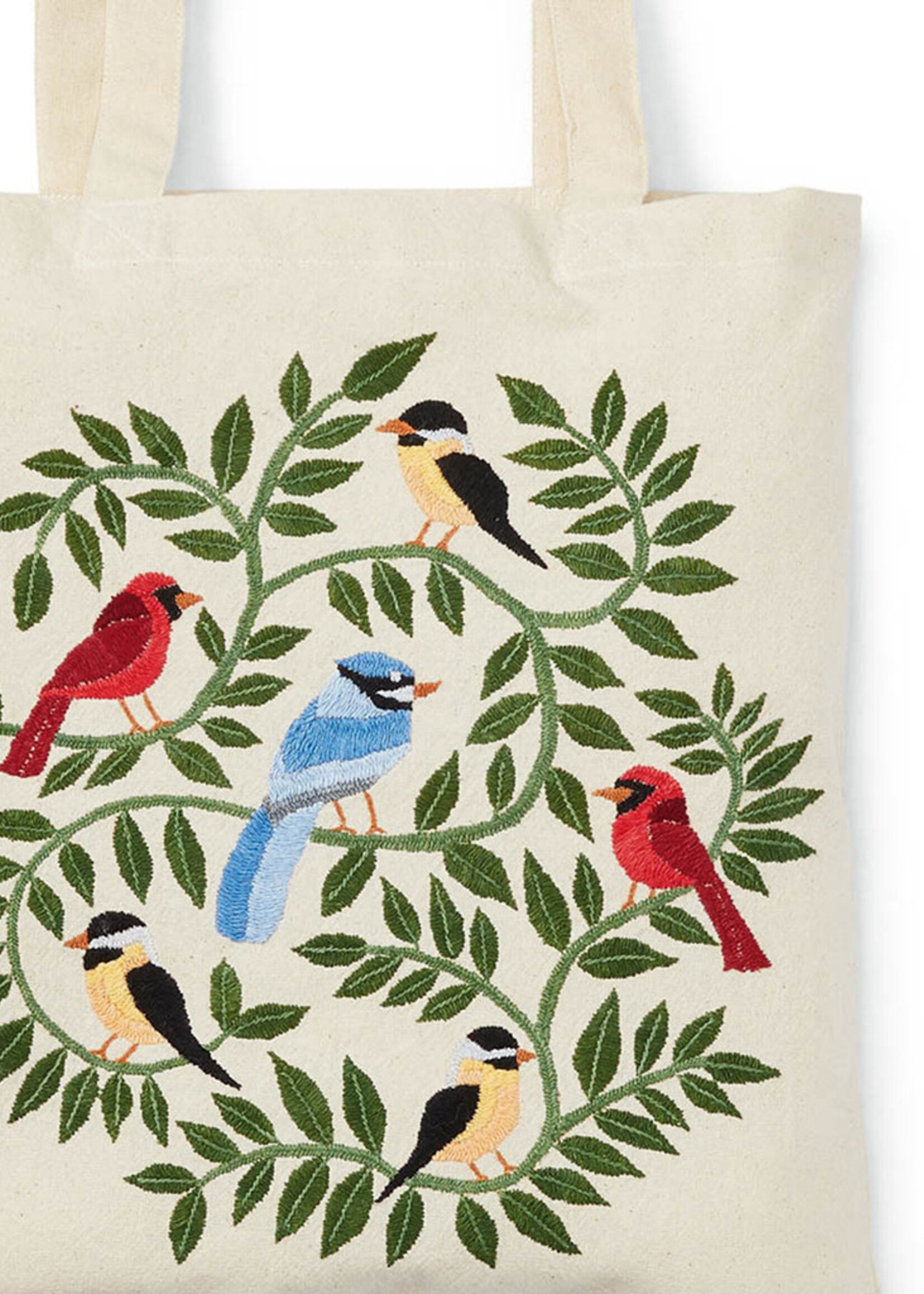SERRV Woodland Birds Tote Bag