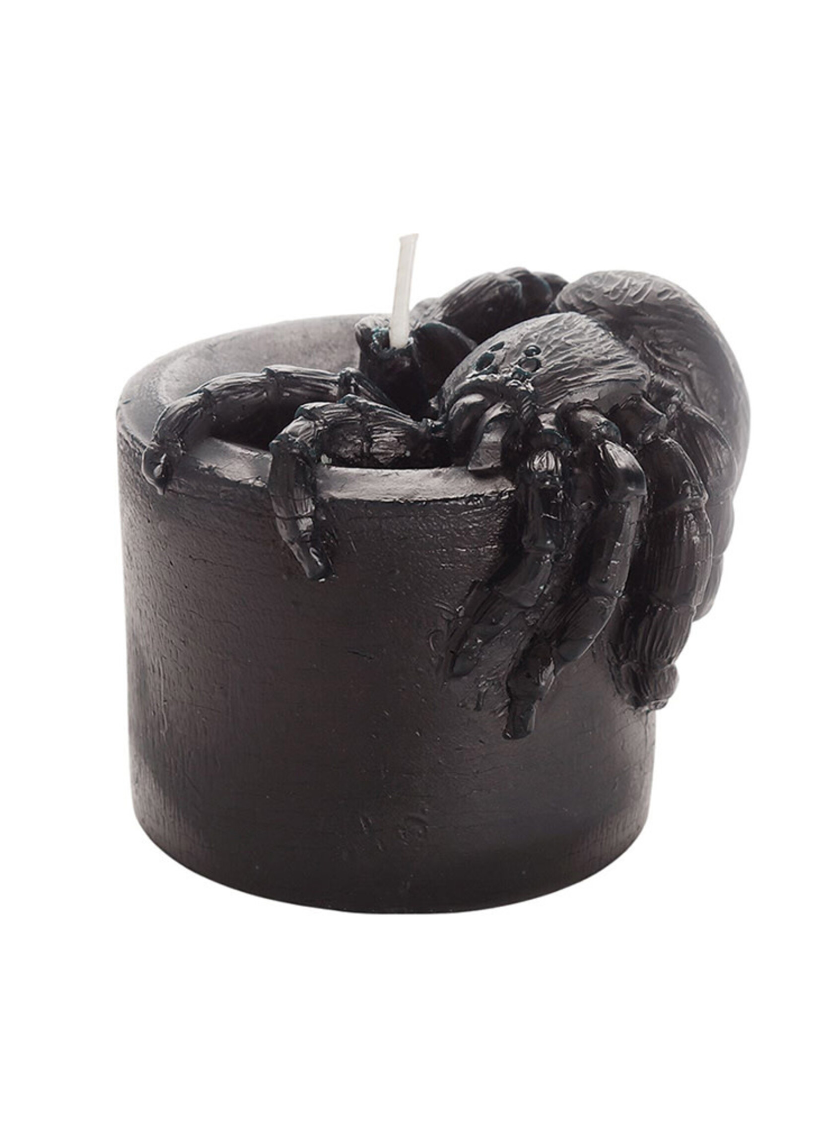 Black Spider Beeswax Candle