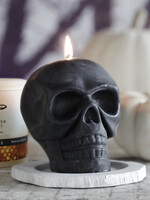 Black Skull Beeswax Candle