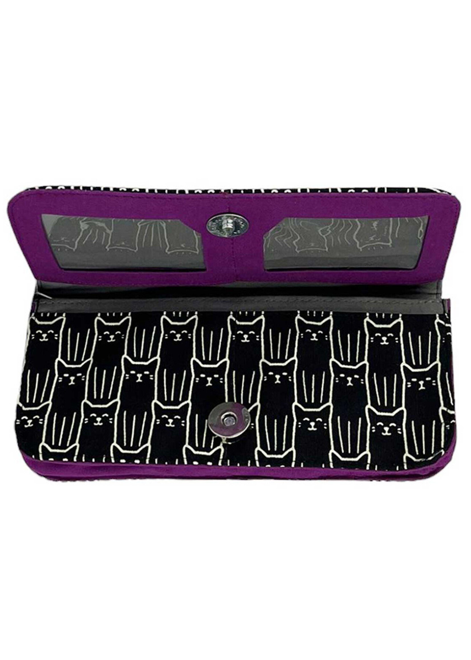 Malia Designs Cat Print Long Wallet