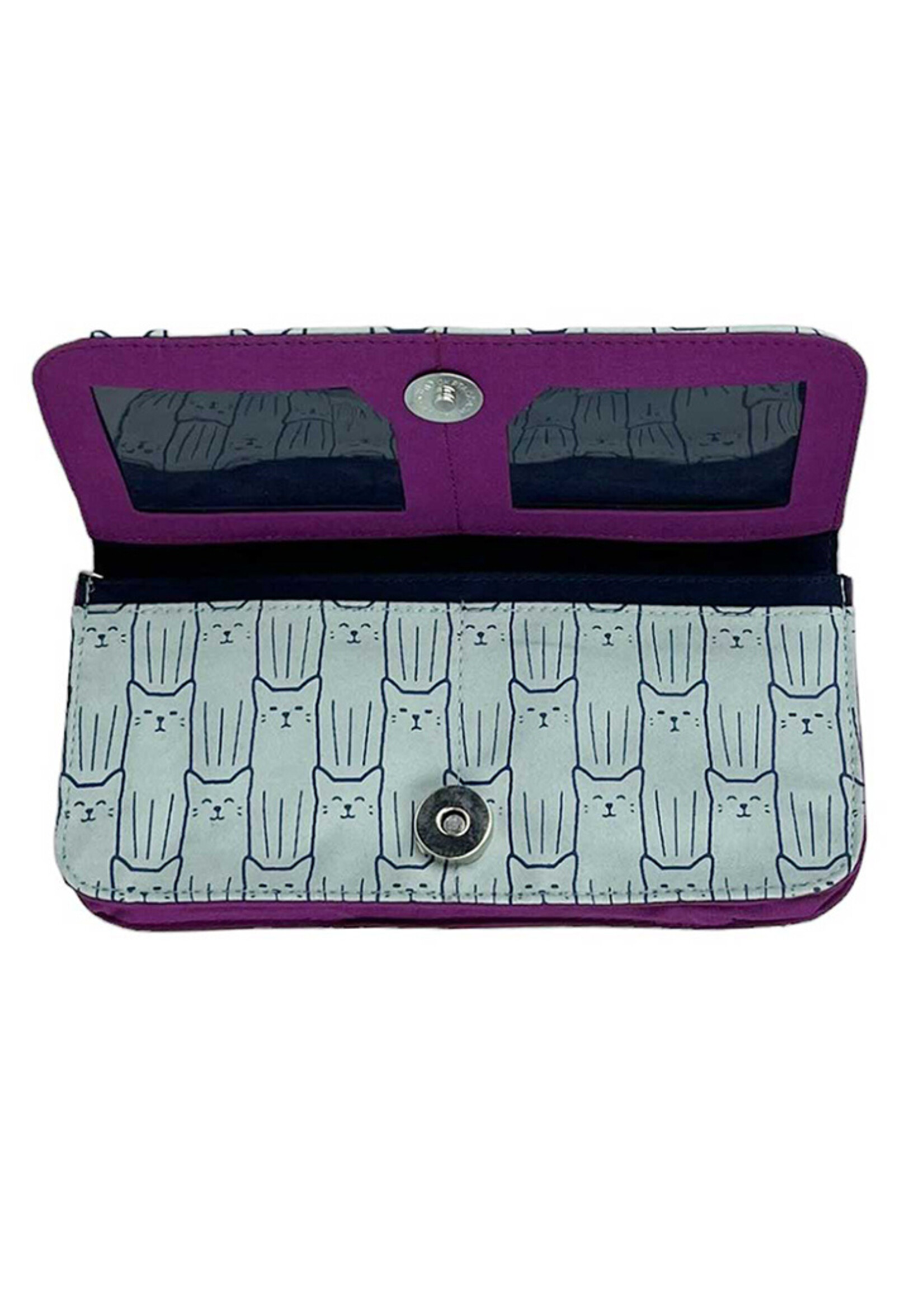 Malia Designs Cat Print Long Wallet