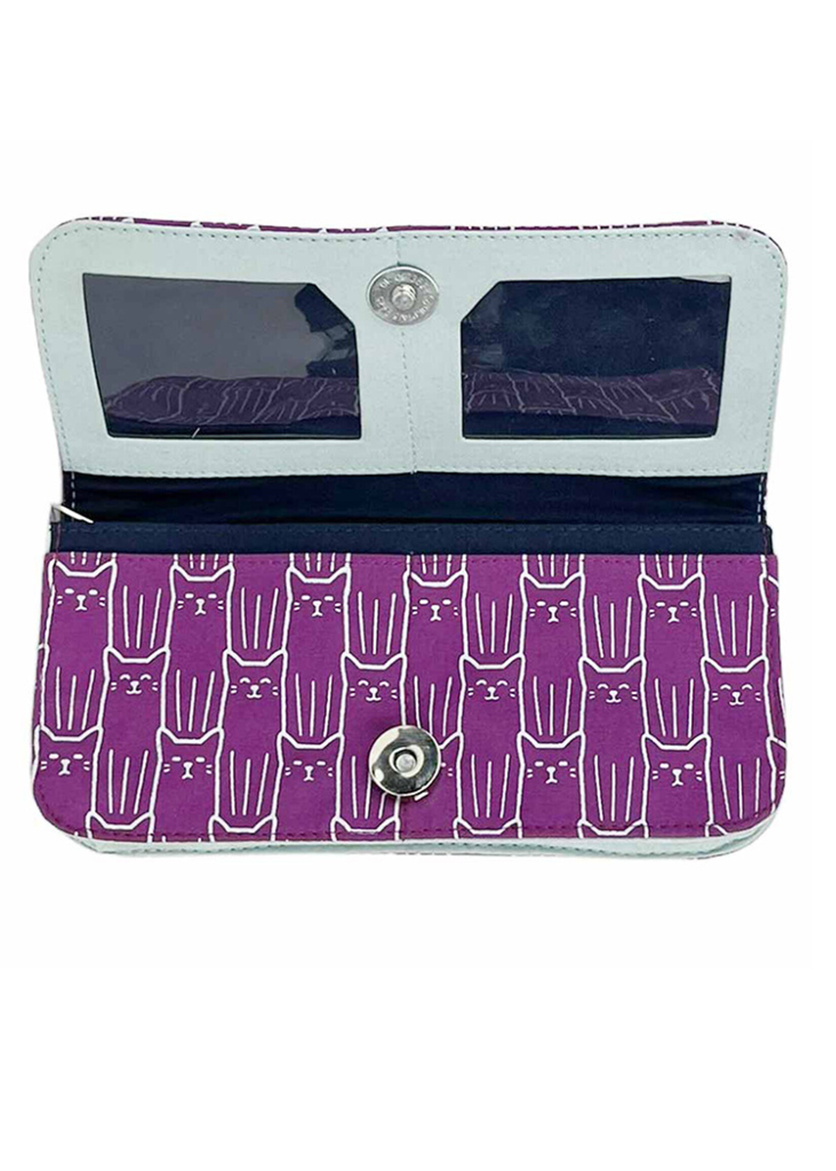 Malia Designs Cat Print Long Wallet