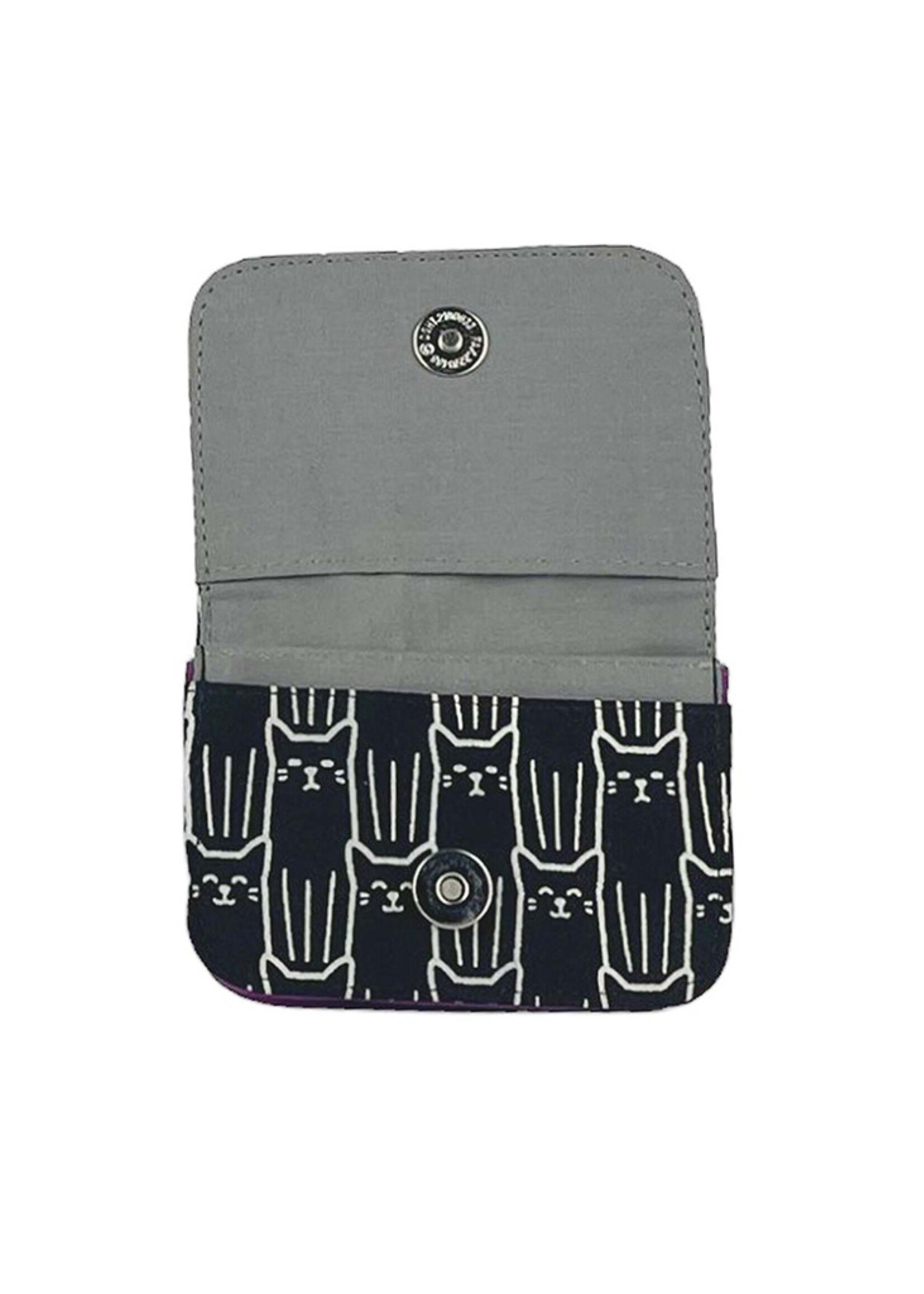 Malia Designs Cat Cotton Canvas Cardholder