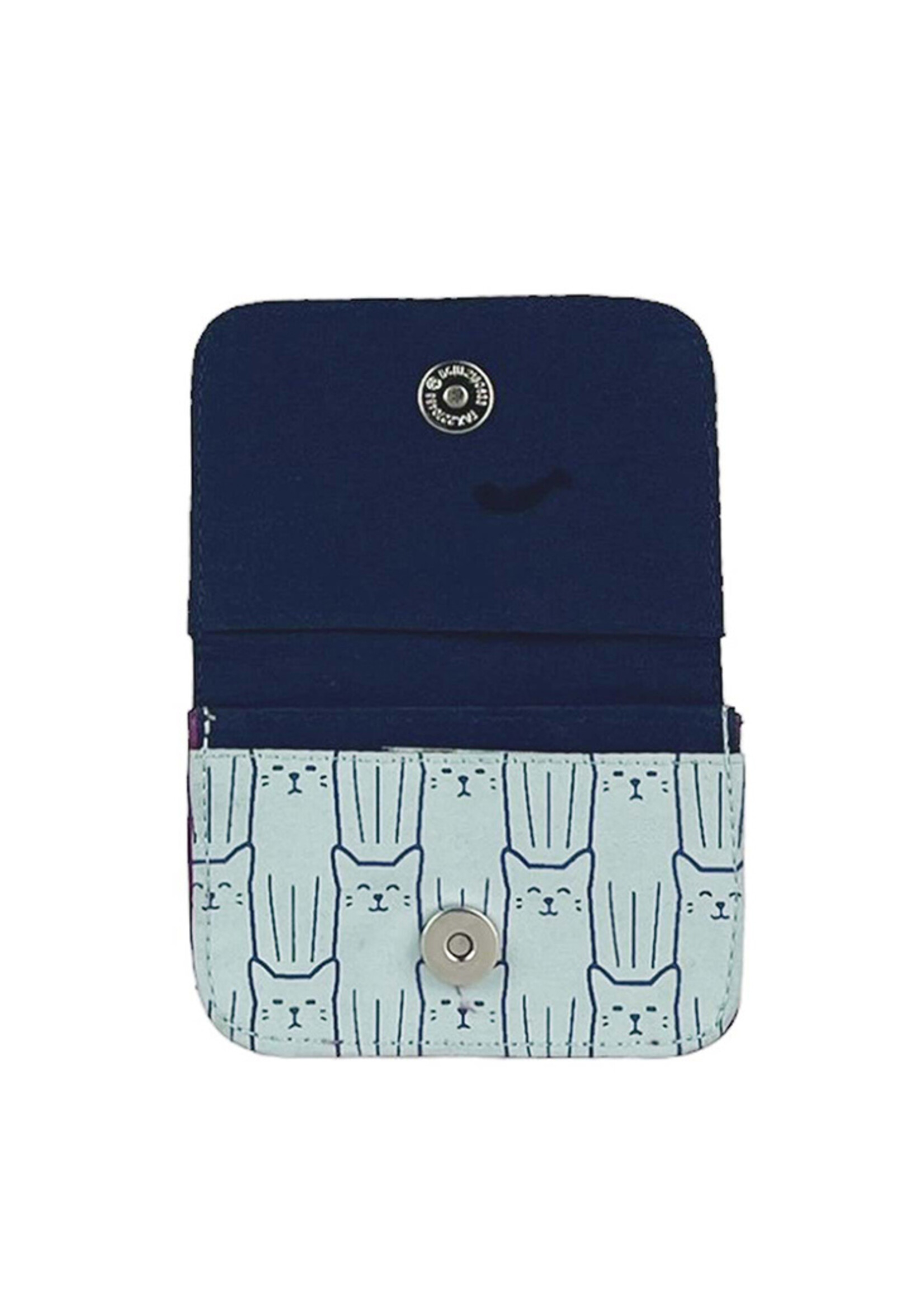 Malia Designs Cat Cotton Canvas Cardholder