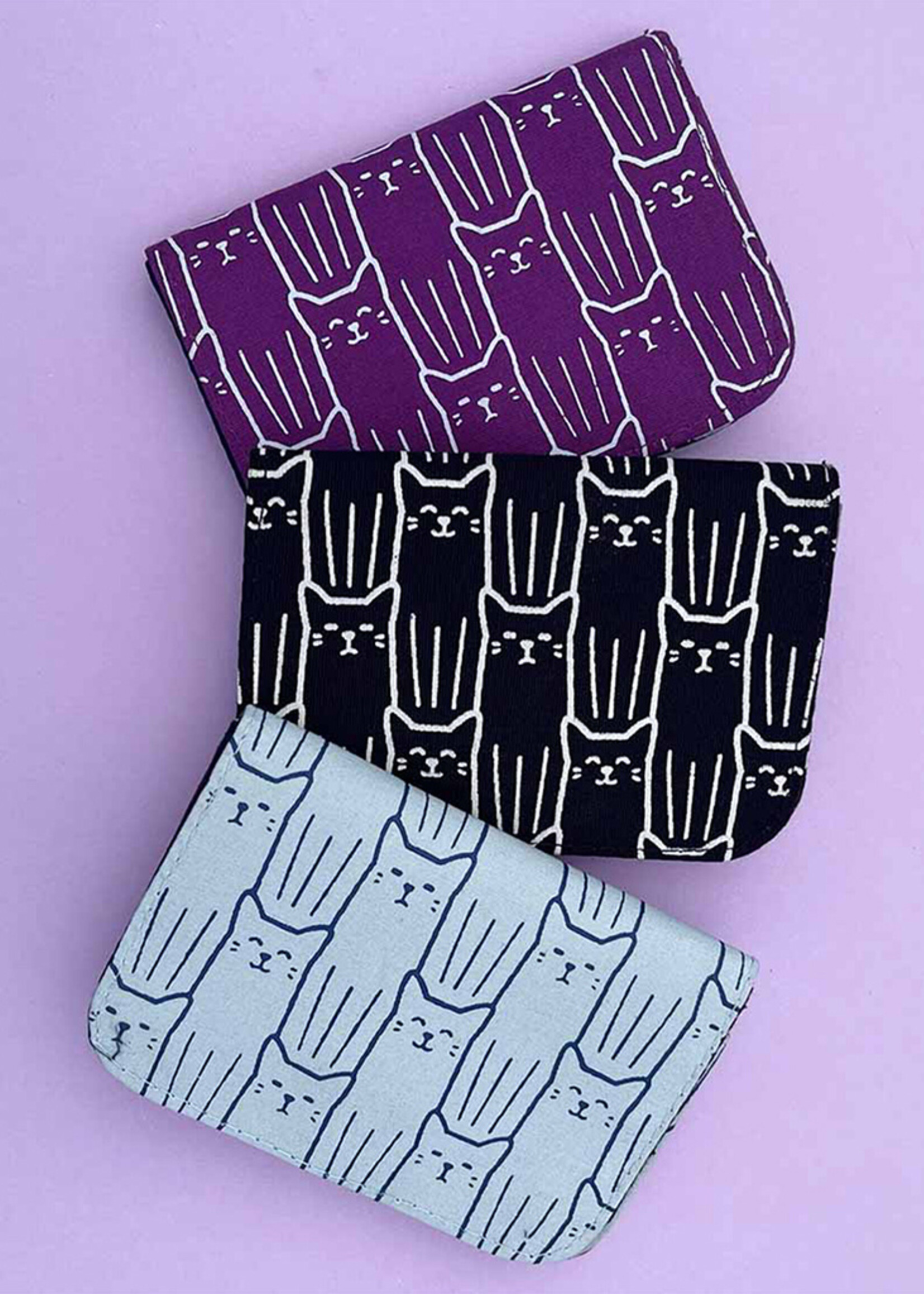 Malia Designs Cat Cotton Canvas Cardholder