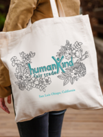 GOEX HumanKind Flowers Canvas Tote Bag