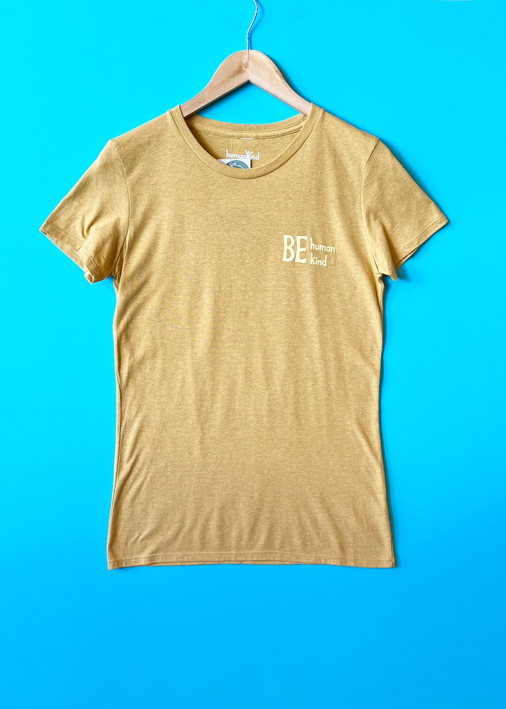 GOEX Be HumanKind California Mustard T-shirt - Tapered Fit