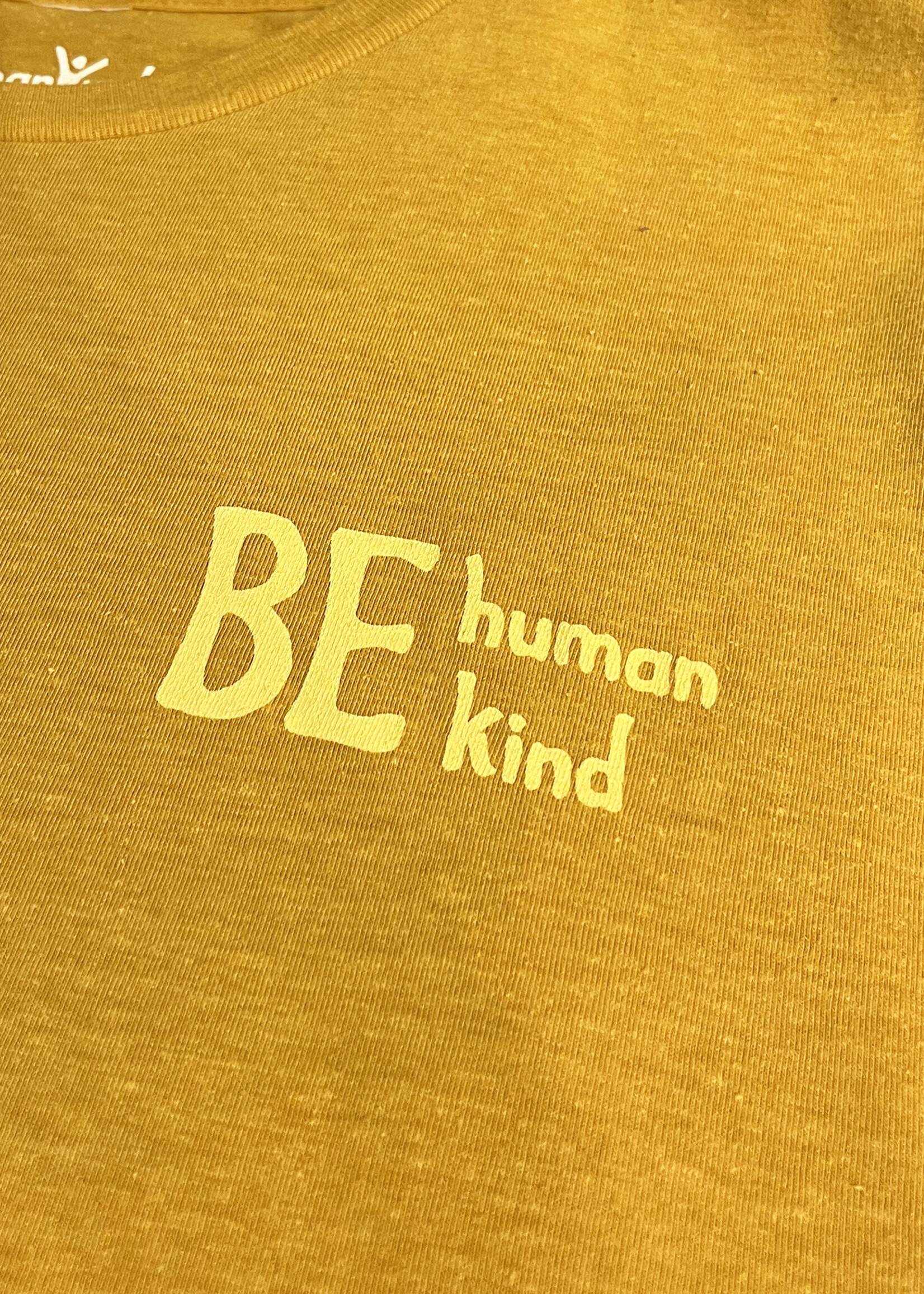 GOEX Be HumanKind California Mustard T-shirt - Tapered Fit