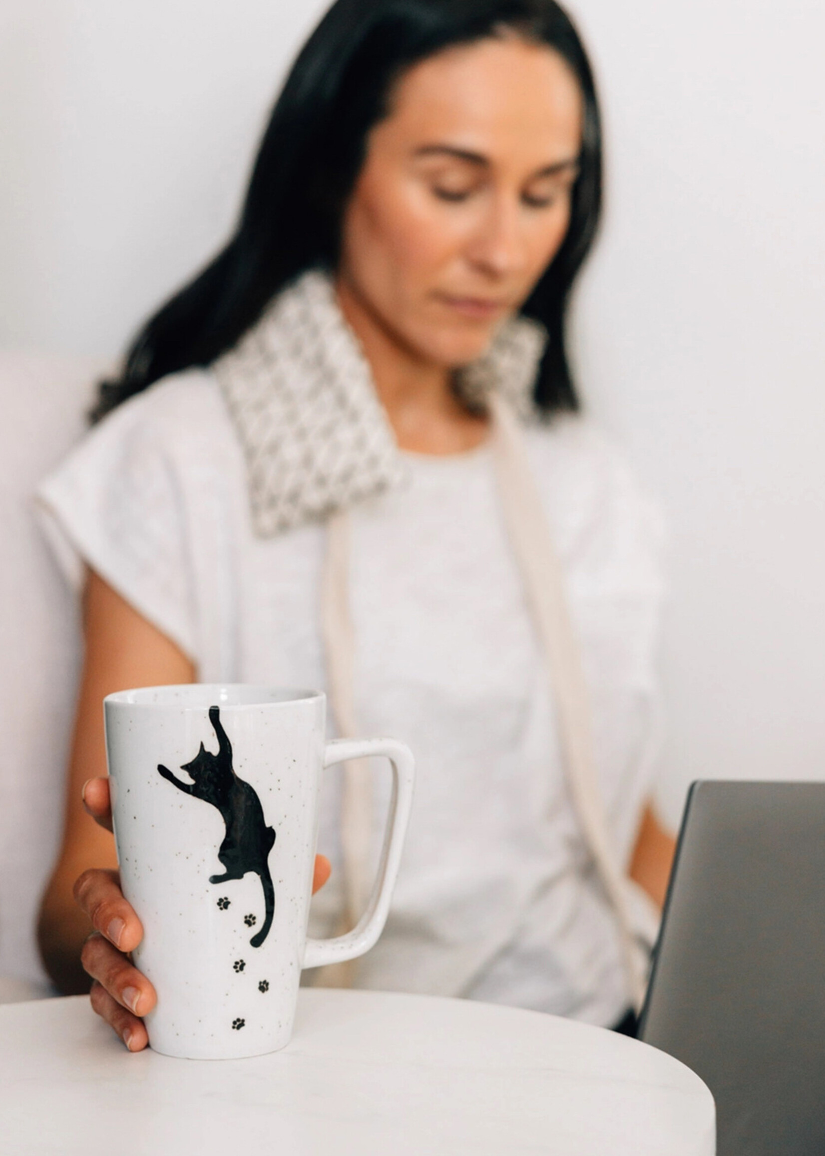 Ten Thousand Villages Kitty Prints Mug