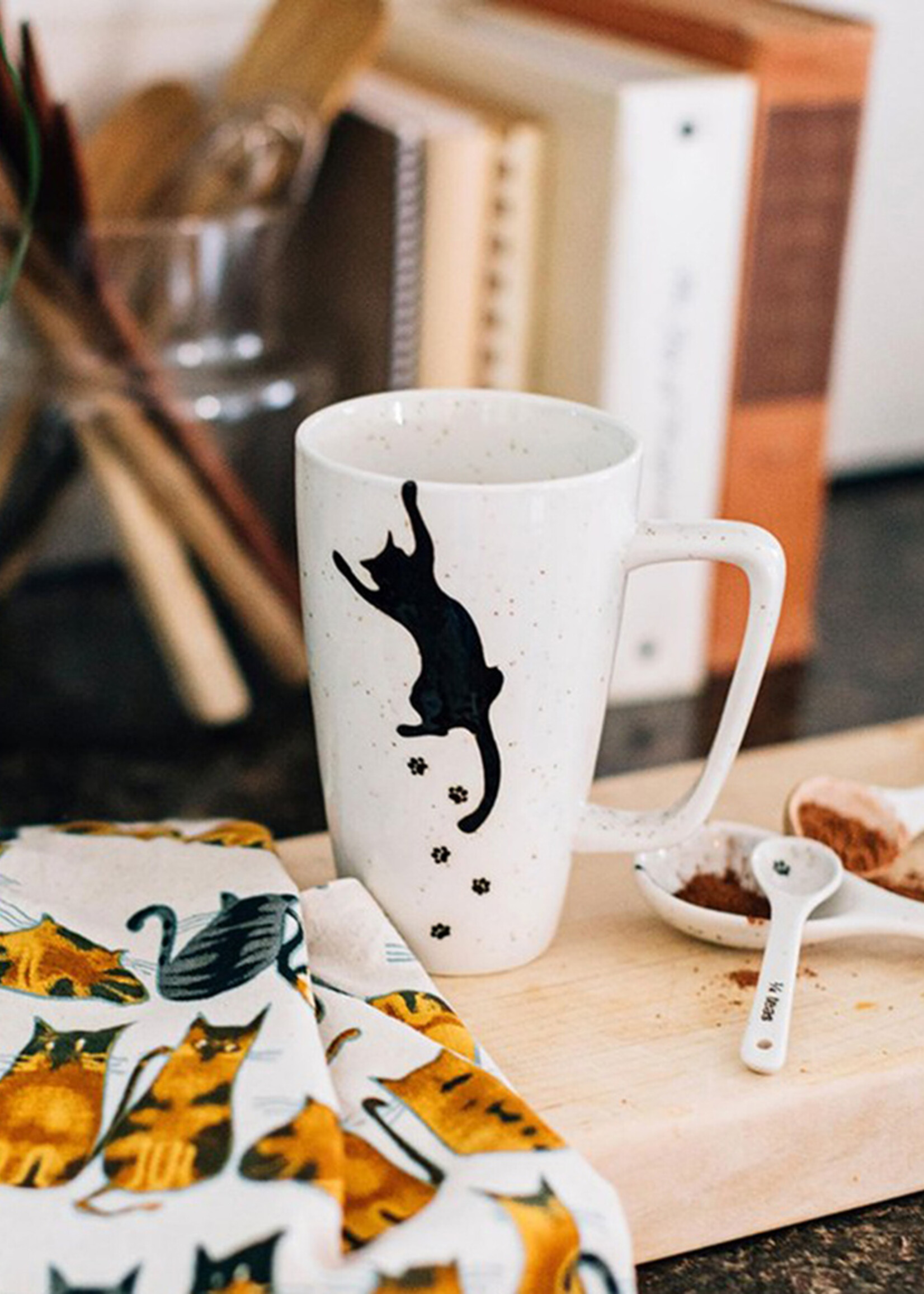 Ten Thousand Villages Kitty Prints Mug