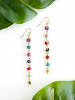 WorldFinds Kantha Milieu Linear Earrings