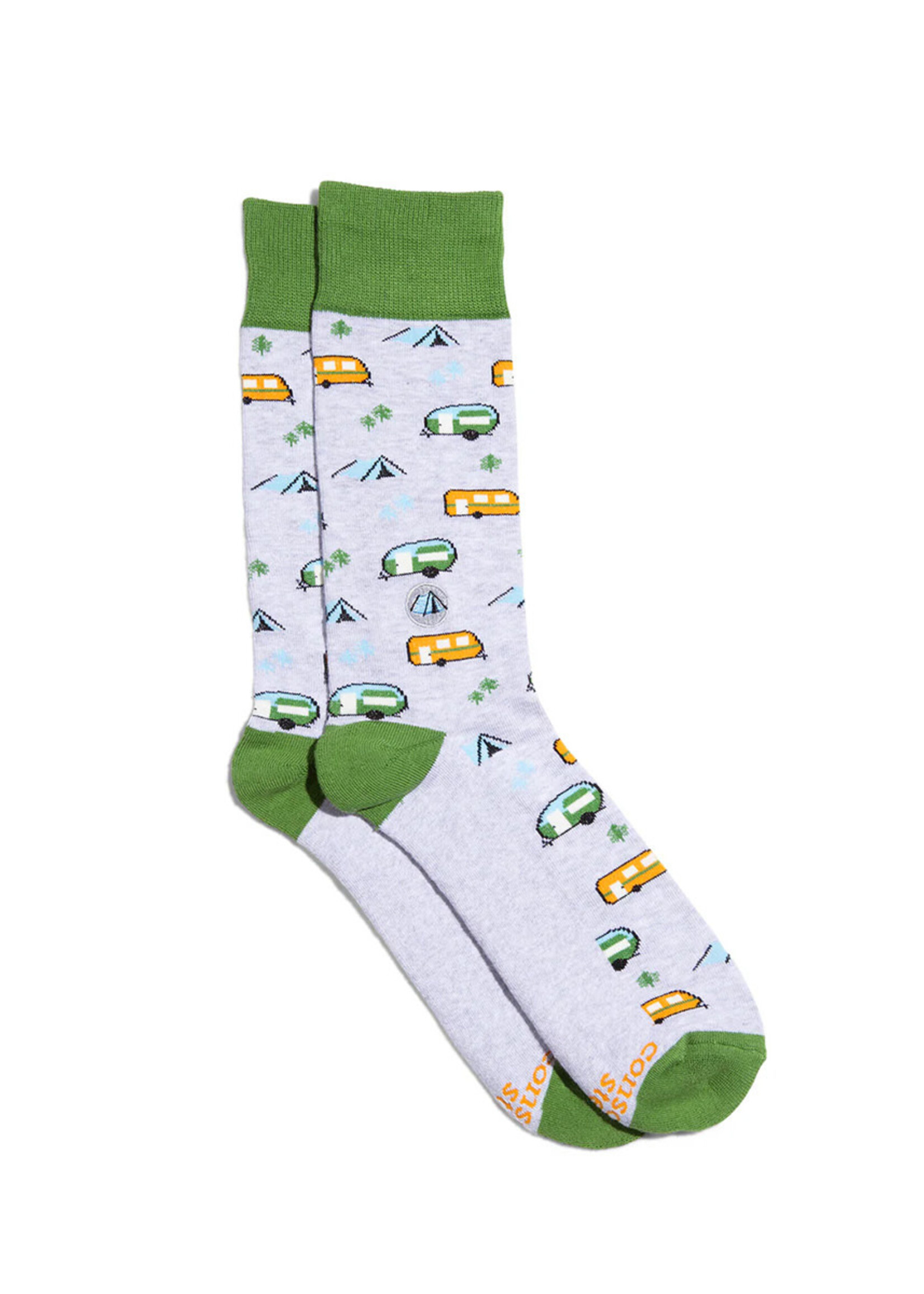 Conscious Step Men's Camper Socks - Protect National Parks
