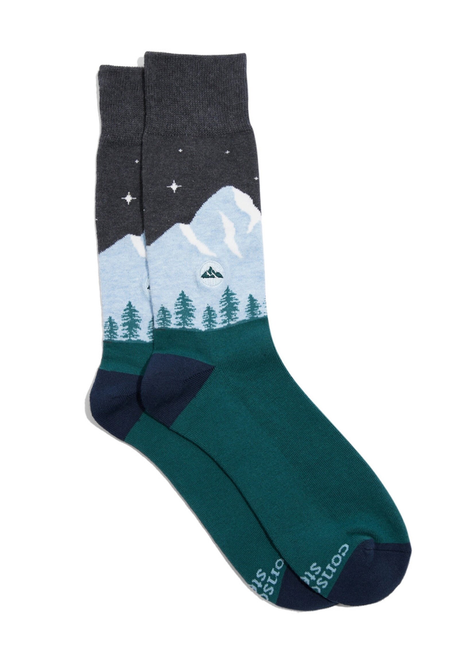 Conscious Step Men's Mountain Socks - Protect National Parks