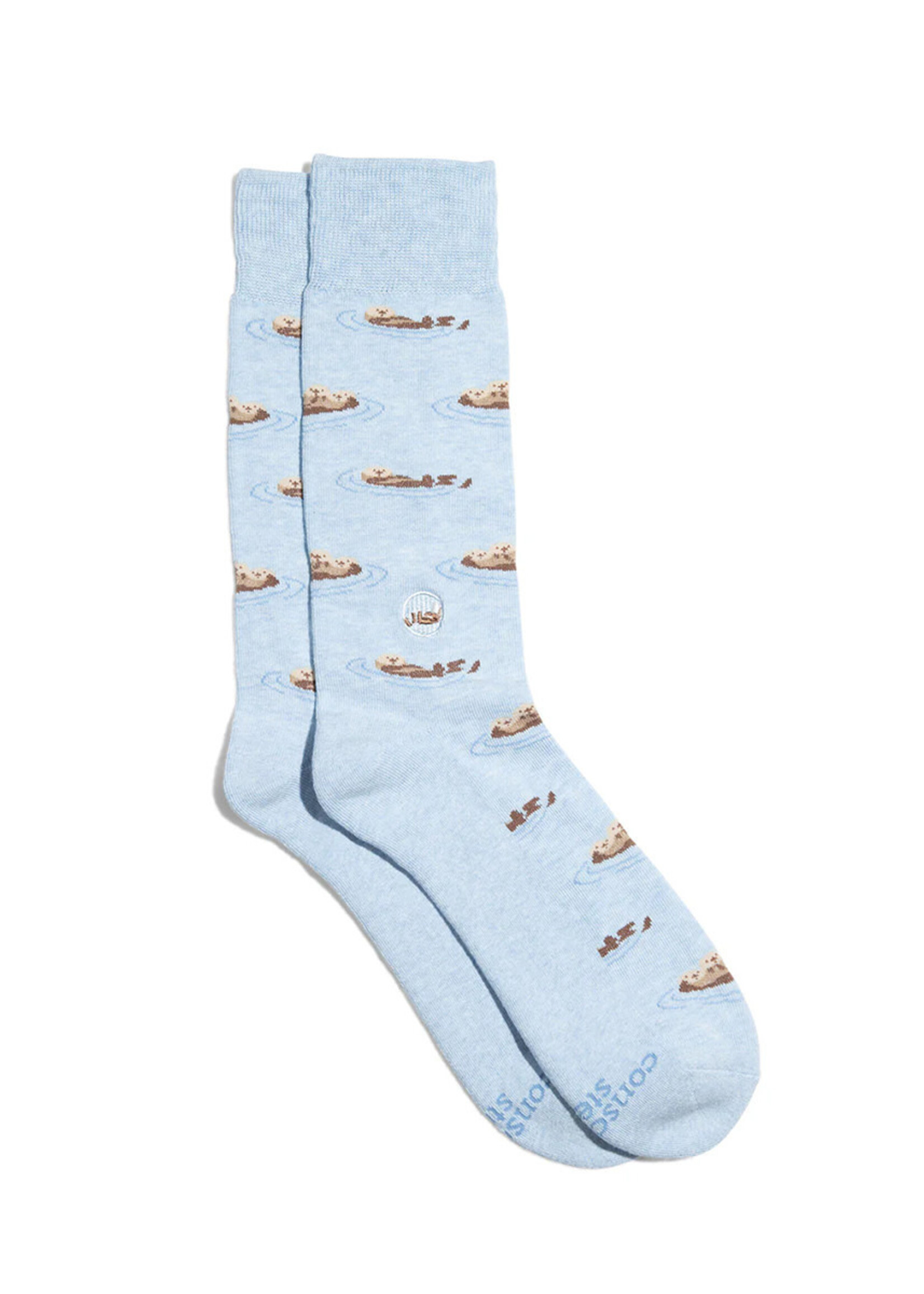 Conscious Step Men's Sea Otter Socks
