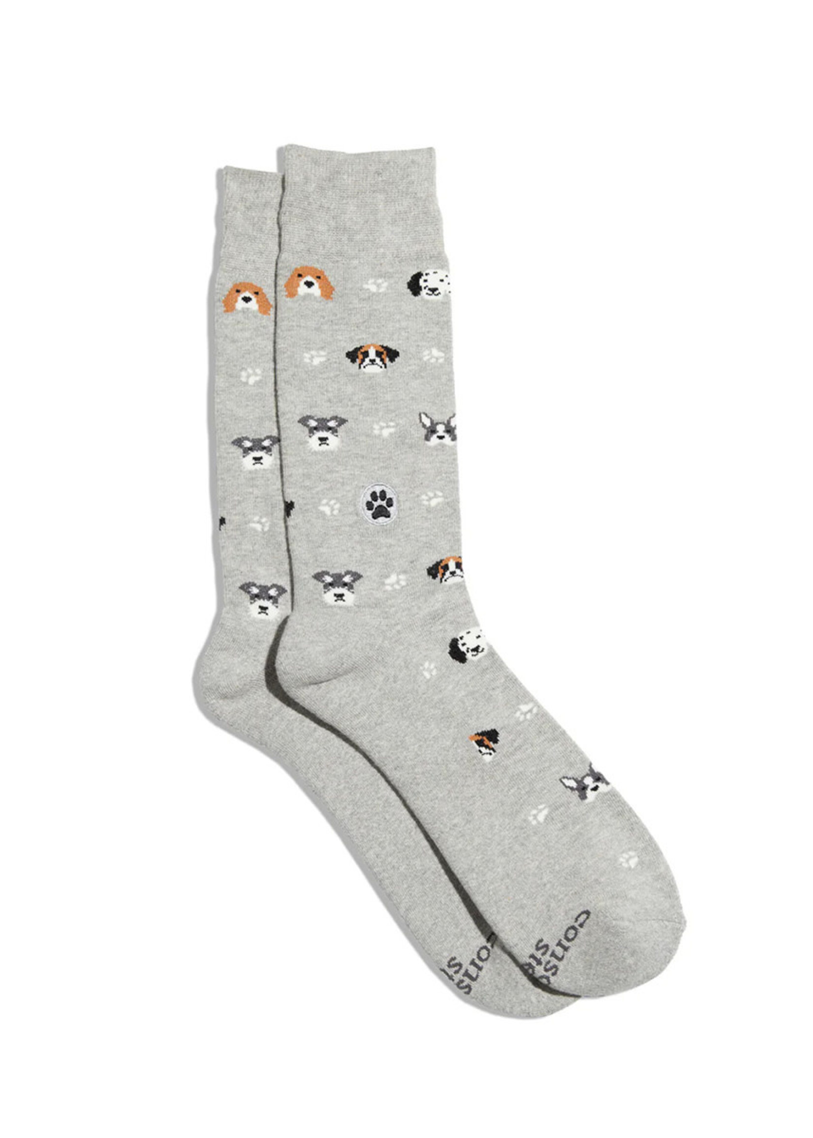 Conscious Step Women's Hound Dog Socks - Gray