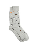 Conscious Step Men's Hound Dog Socks - Gray