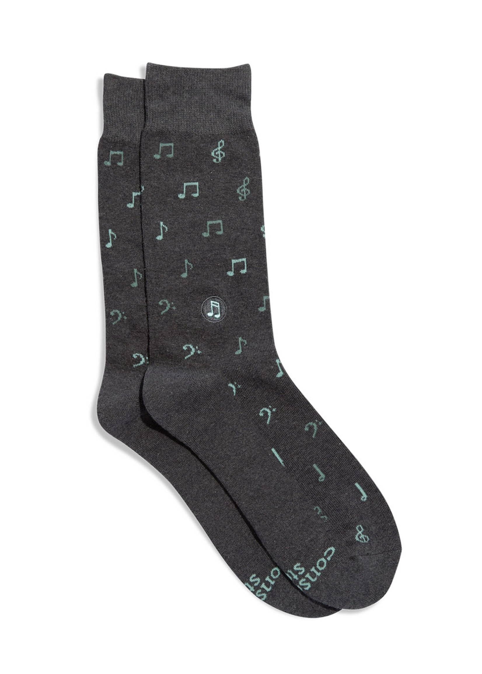 Conscious Step Women's Music Note Socks