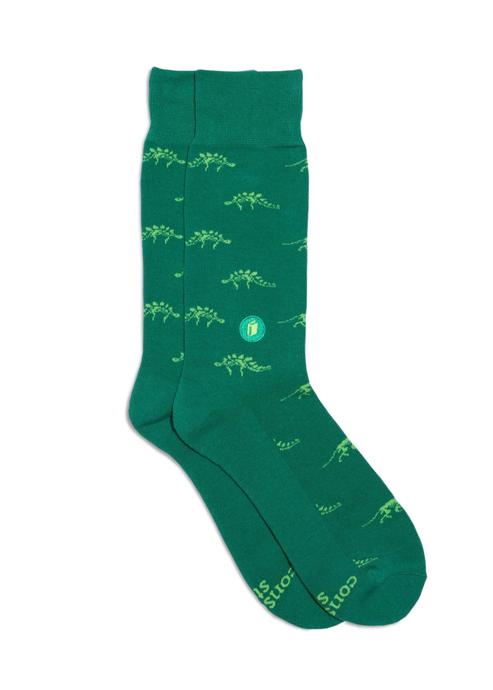 Conscious Step Men's Green Dinosaurs that Give Book
