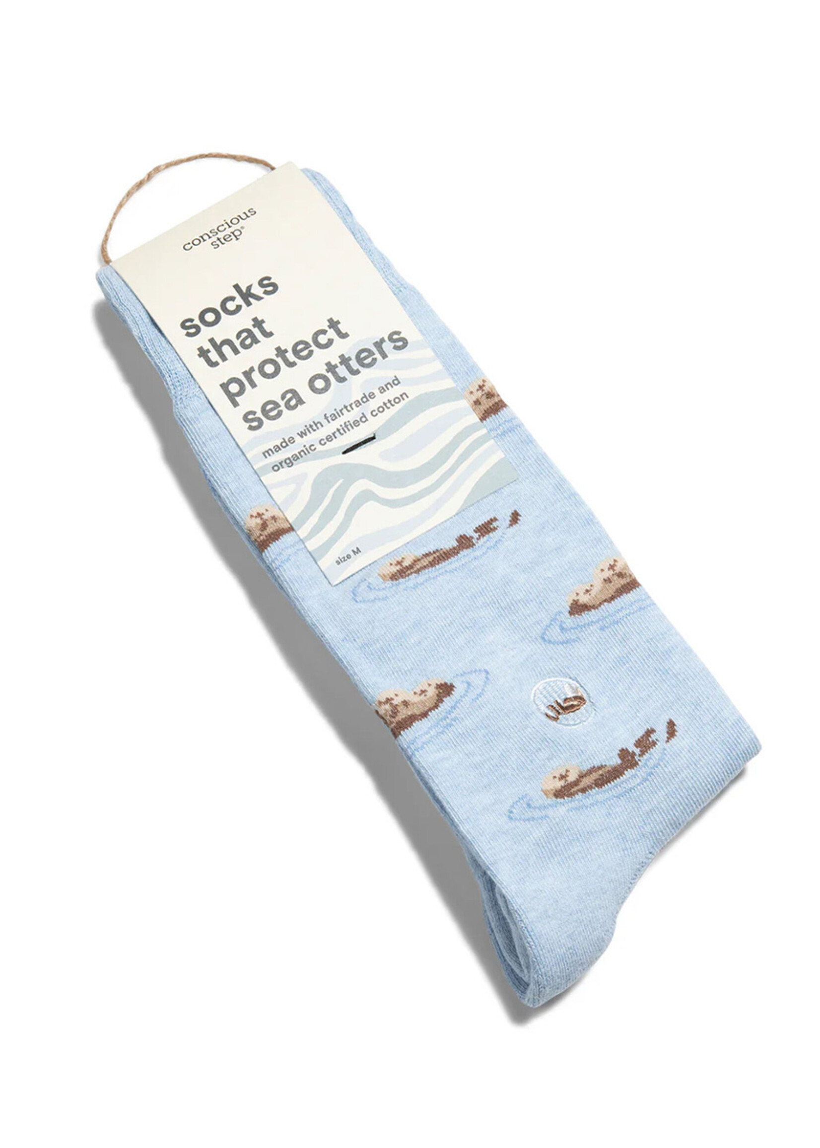 Conscious Step Men's Sea Otter Socks