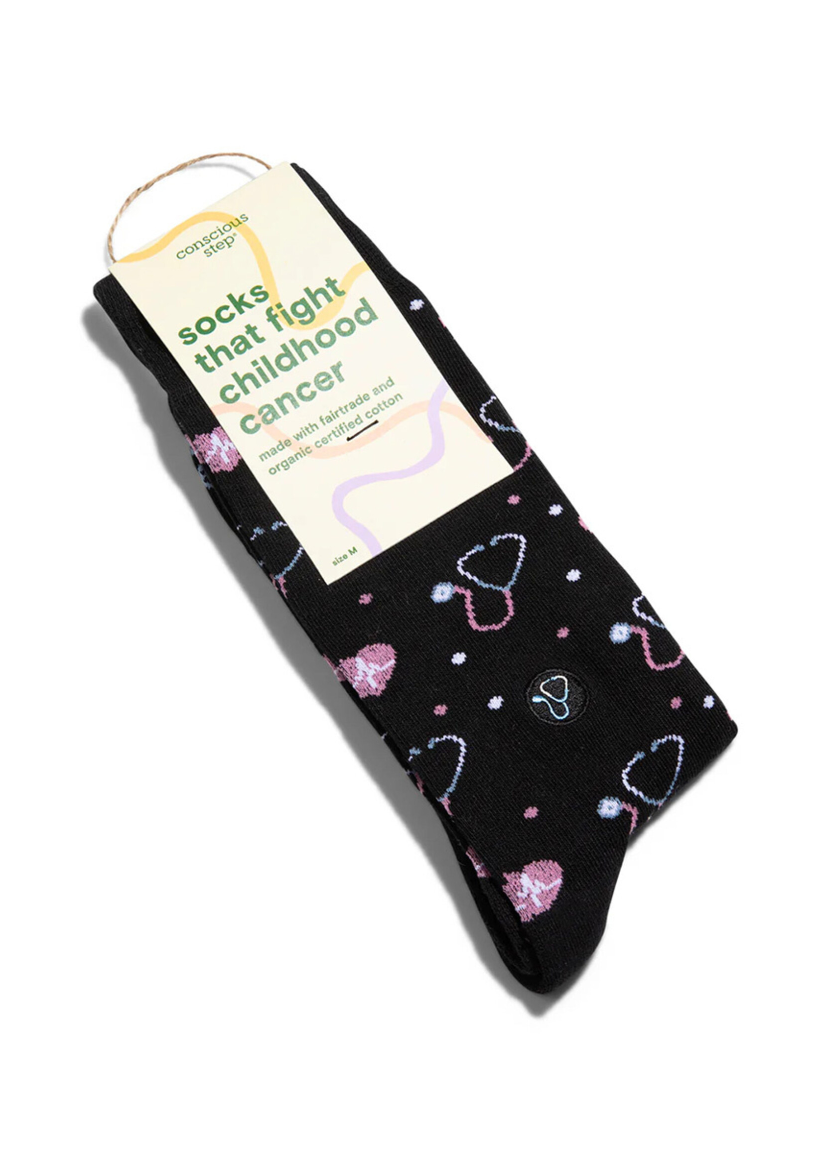 Conscious Step Men's Health Hero Socks - Fights Childhood Cancer