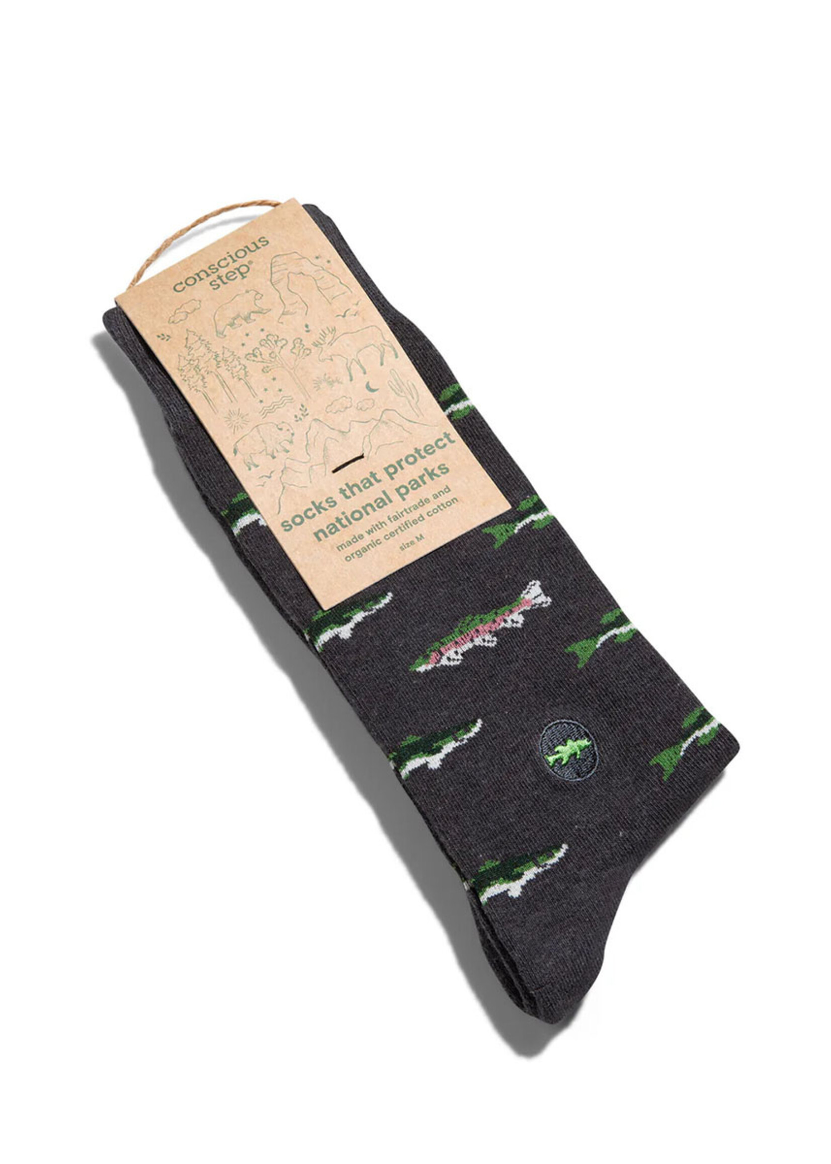Conscious Step Women's Fish Socks - Protect National Parks