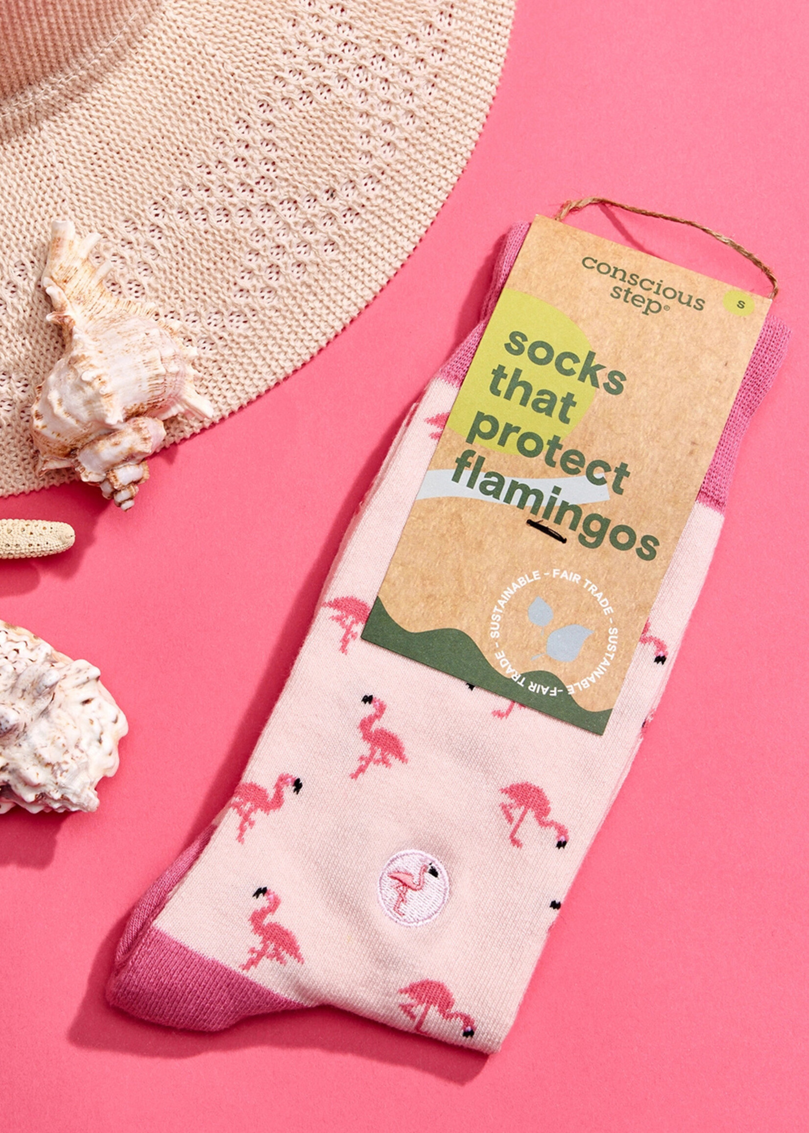 Conscious Step Men's Flamingo Socks