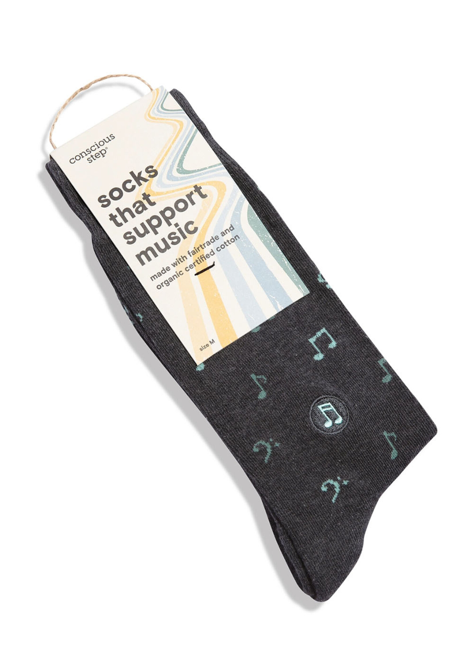 Conscious Step Men's Music Note Socks