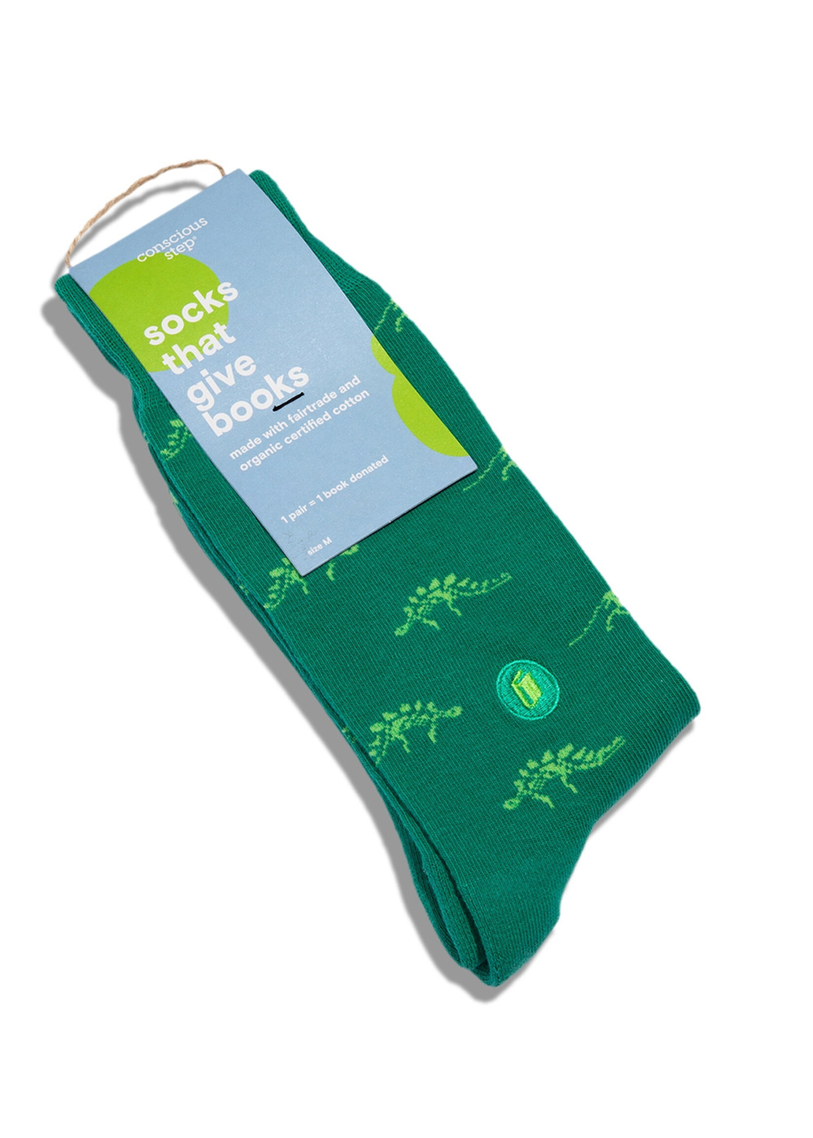 Conscious Step Men's Green Dinosaurs that Give Book